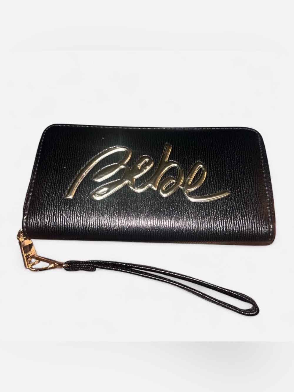 Bebe Leather Wallets with Gold Logo NWOT
